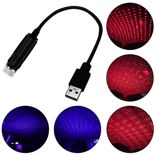 Led sternenhimmel auto - usb, rot