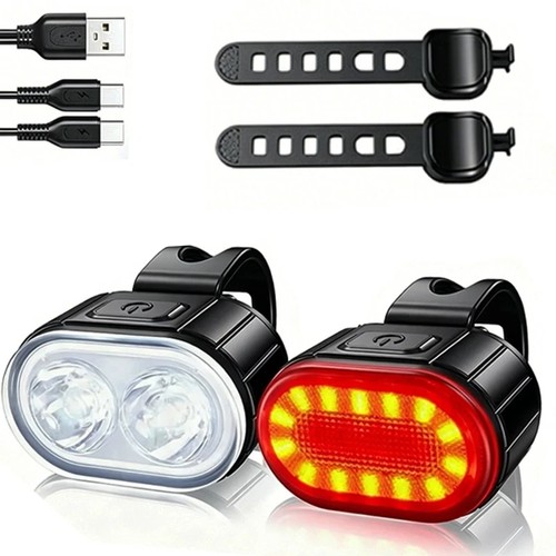 Fahrradlicht set stvzo led usb - set,