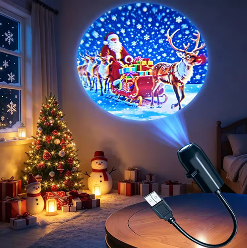 Usb weihnachts projektor lampe - usb,