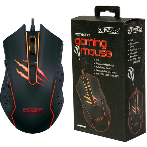 Schwaiger usb gaming maus rgb - maus,