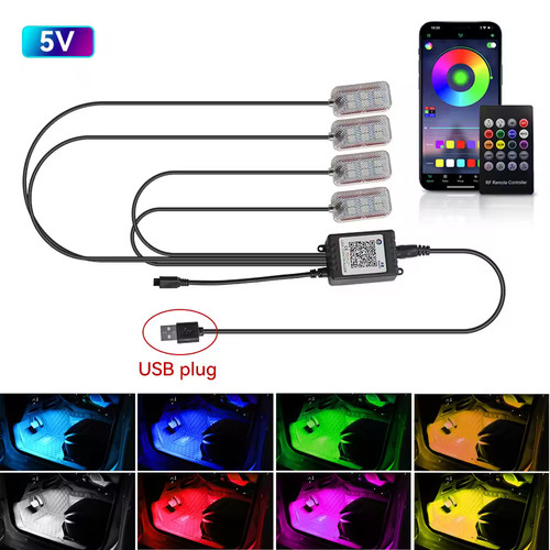 Fußraumbeleuchtung auto rgb - fußraumbeleuchtung,