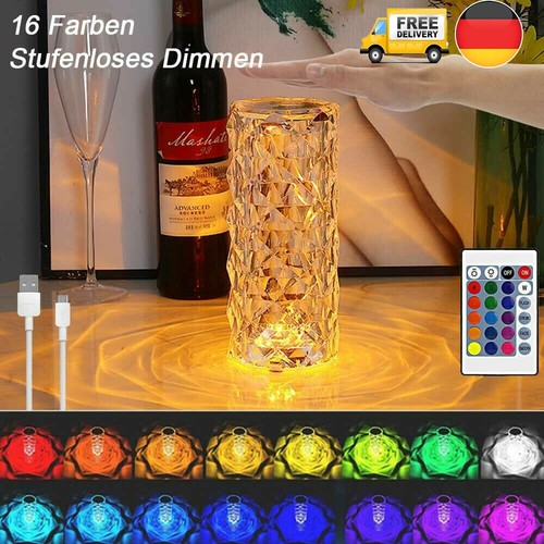 Usb led kristall tischlampe - usb,