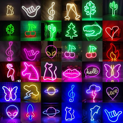 Neon led schild nacht licht - led,