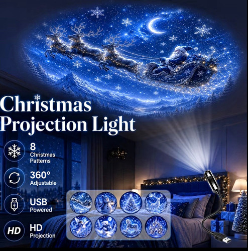 Led weihnachts projektor - led,