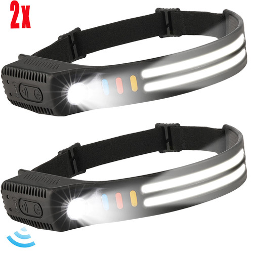 2pc modi stirnlampe cob led - 2pc, cob+led