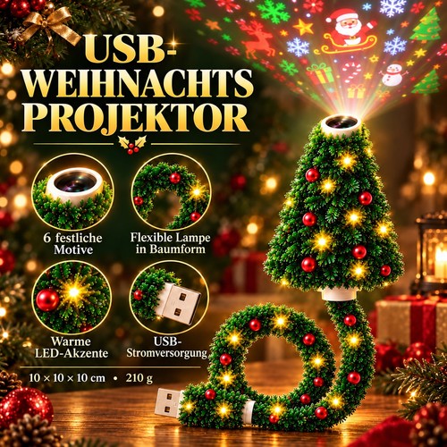 Usb weihnachtsprojektor baum - usb,