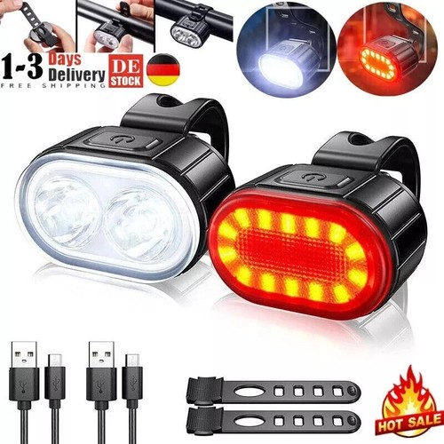 Fahrradlicht set stvzo led usb - set,