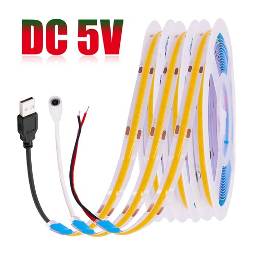 12v cob led - 5v, streifen